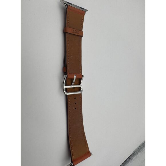 Hermes authentic apple watch band leather orange 40 mm box main image 6